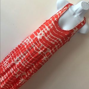 Loveappella orange tie dye maxi dress